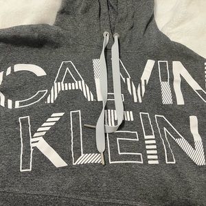 Calvin Klein Performance Cropped gray color and white letters, good condition